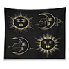 Wall Tapestry Art Decor Blanket Curtain Picnic Tablecloth Hanging Home Bedroom Living Polyester Two Sun Moon Views
