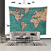 Wall Tapestry Art Decor Blanket Curtain Picnic Tablecloth Hanging Home Bedroom Living Room Dorm Decoration Polyester World Map Ocean Current