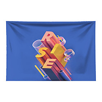 Wall Tapestry Art Decor Blanket Curtain Picnic Tablecloth Hanging Home Bedroom Living Room Dorm Decoration 3D Letter Number miniinthebox