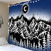 Wall Tapestry Art Decor Blanket Curtain Picnic Tablecloth Hanging Home Bedroom Living Room Dorm Decoration Abstract Mountain Crescent Moon