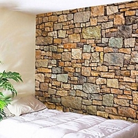 Wall Tapestry Art Decor Blanket Curtain Picnic Tablecloth Hanging Home Bedroom Living Room Dorm Decoration Architecture Wall Vintage Rustic Brick Rock Masonry miniinthebox