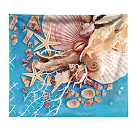 Wall Tapestry Art Decor Blanket Curtain Picnic Tablecloth Hanging Home Bedroom Living Room Dorm Decoration Beach Ocean Shell miniinthebox
