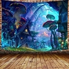 Wall Tapestry Art Decor Blanket Curtain Picnic Tablecloth Hanging Home Bedroom Living Room Dorm Decoration Cartoon Fantasy Fairy Tale Mushroom Forrest House miniinthebox