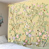 Wall Tapestry Art Decor Blanket Curtain Picnic Tablecloth Hanging Home Bedroom Living Room Dorm Decoration Chinese Ink Painting Bird Animal Floral Plants Flower Blossom