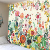 Wall Tapestry Art Decor Blanket Curtain Picnic Tablecloth Hanging Home Bedroom Living Room Dorm Decoration Colorful Floral Plants Herb Flower Blossom miniinthebox
