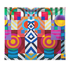 Wall Tapestry Art Decor Blanket Curtain Picnic Tablecloth Hanging Home Bedroom Living Room Dorm Decoration Colorful Geometric Color Block miniinthebox