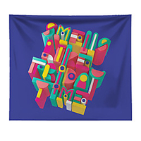 Wall Tapestry Art Decor Blanket Curtain Picnic Tablecloth Hanging Home Bedroom Living Room Dorm Decoration Colorful Number Letter miniinthebox