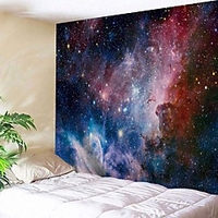 Wall Tapestry Art Decor Blanket Curtain Picnic Tablecloth Hanging Home Bedroom Living Room Dorm Decoration Fantasy Galaxy Star Moon Sun