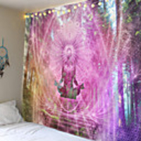 Wall Tapestry Art Decor Blanket Curtain Picnic Tablecloth Hanging Home Bedroom Living Room Dorm Decoration Fantasy Mandala Buddha