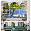 Wall Tapestry Art Decor Blanket Curtain Picnic Tablecloth Hanging Home Bedroom Living Room Dorm Decoration Holiday Vacation Landscape Sea Ocean Beach Coconut Tree