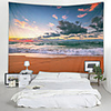Wall Tapestry Art Decor Blanket Curtain Picnic Tablecloth Hanging Home Bedroom Living Room Dorm Decoration Landscape Sea Ocean Beach Wave Rosy Cloud