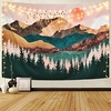 Wall Tapestry Art Decor Blanket Curtain Picnic Tablecloth Hanging Home Bedroom Living Room Dorm Decoration Mountain Forest Tree Sunset Sunrise Nature Landscape miniinthebox