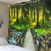 Wall Tapestry Art Decor Blanket Curtain Picnic Tablecloth Hanging Home Bedroom Living Room Dorm Decoration Nature Landscape Forest Pathway