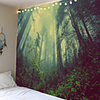 Wall Tapestry Art Decor Blanket Curtain Picnic Tablecloth Hanging Home Bedroom Living Room Dorm Decoration Nature Landscape Misty Forest Jungle