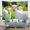 Wall Tapestry Art Decor Blanket Curtain Picnic Tablecloth Hanging Home Bedroom Living Room Dorm Decoration Polyester Animal Modern Lamb