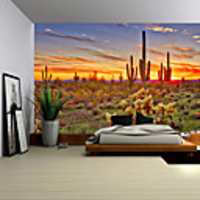 Wall Tapestry Art Decor Blanket Curtain Picnic Tablecloth Hanging Home Bedroom Living Room Dorm Decoration Polyester Beauty Background Cactus Beauty Views