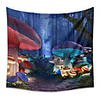 Wall Tapestry Art Decor Blanket Curtain Picnic Tablecloth Hanging Home Bedroom Living Room Dorm Decoration Polyester Big Mushroom Forest Cartoon Beauty Views