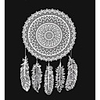 Wall Tapestry Art Decor Blanket Curtain Picnic Tablecloth Hanging Home Bedroom Living Room Dorm Decoration Polyester Black And White Mandala