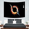Wall Tapestry Art Decor Blanket Curtain Picnic Tablecloth Hanging Home Bedroom Living Room Dorm Decoration Polyester Black Hole