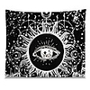 Wall Tapestry Art Decor Blanket Curtain Picnic Tablecloth Hanging Home Bedroom Living Room Dorm Decoration Polyester Black Sun Views