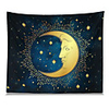 Wall Tapestry Art Decor Blanket Curtain Picnic Tablecloth Hanging Home Bedroom Living Room Dorm Decoration Polyester Blingbling Moon Star Views