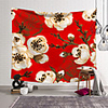 Wall Tapestry Art Decor Blanket Curtain Picnic Tablecloth Hanging Home Bedroom Living Room Dorm Decoration Polyester Blooming Flowers