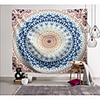 Wall Tapestry Art Decor Blanket Curtain Picnic Tablecloth Hanging Home Bedroom Living Room Dorm Decoration Polyester Blue Floral Colorful Mandala View