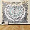 Wall Tapestry Art Decor Blanket Curtain Picnic Tablecloth Hanging Home Bedroom Living Room Dorm Decoration Polyester Blue Lotus Mandala