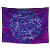 Wall Tapestry Art Decor Blanket Curtain Picnic Tablecloth Hanging Home Bedroom Living Room Dorm Decoration Polyester Bohemia Mandala Blue Purple View