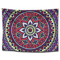 Wall Tapestry Art Decor Blanket Curtain Picnic Tablecloth Hanging Home Bedroom Living Room Dorm Decoration Polyester Bohemia Mandala Colorful View