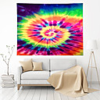 Wall Tapestry Art Decor Blanket Curtain Picnic Tablecloth Hanging Home Bedroom Living Room Dorm Decoration Polyester Bohemian Modern Dark Tie-Dye Style