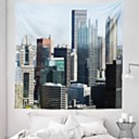 Wall Tapestry Art Decor Blanket Curtain Picnic Tablecloth Hanging Home Bedroom Living Room Dorm Decoration Polyester Buildings Views