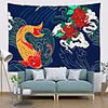 Wall Tapestry Art Decor Blanket Curtain Picnic Tablecloth Hanging Home Bedroom Living Room Dorm Decoration Polyester Carp
