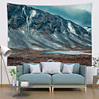 Wall Tapestry Art Decor Blanket Curtain Picnic Tablecloth Hanging Home Bedroom Living Room Dorm Decoration Polyester Cliff Under Dark Clouds