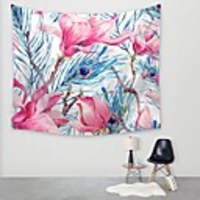 Wall Tapestry Art Decor Blanket Curtain Picnic Tablecloth Hanging Home Bedroom Living Room Dorm Decoration Polyester Colorful Beauty Flowers Views