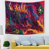 Wall Tapestry Art Decor Blanket Curtain Picnic Tablecloth Hanging Home Bedroom Living Room Dorm Decoration Polyester Colorful Cartoon Snake Beauty Views