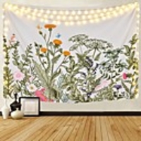 Wall Tapestry Art Decor Blanket Curtain Picnic Tablecloth Hanging Home Bedroom Living Room Dorm Decoration Polyester Colorful Flowers