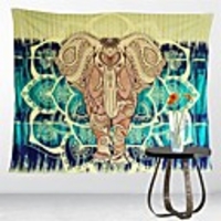 Wall Tapestry Art Decor Blanket Curtain Picnic Tablecloth Hanging Home Bedroom Living Room Dorm Decoration Polyester Colorful India Elephant Views