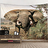 Wall Tapestry Art Decor Blanket Curtain Picnic Tablecloth Hanging Home Bedroom Living Room Dorm Decoration Polyester Elephant Animal Views
