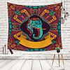 Wall Tapestry Art Decor Blanket Curtain Picnic Tablecloth Hanging Home Bedroom Living Room Dorm Decoration Polyester Elephant Color Pattern