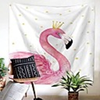Wall Tapestry Art Decor Blanket Curtain Picnic Tablecloth Hanging Home Bedroom Living Room Dorm Decoration Polyester Flamingo Views