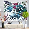 Wall Tapestry Art Decor Blanket Curtain Picnic Tablecloth Hanging Home Bedroom Living Room Dorm Decoration Polyester Flowers Leaves