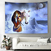 Wall Tapestry Art Decor Blanket Curtain Picnic Tablecloth Hanging Home Bedroom Living Room Dorm Decoration Polyester Girl And Horse