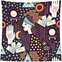 Wall Tapestry Art Decor Blanket Curtain Picnic Tablecloth Hanging Home Bedroom Living Room Dorm Decoration Polyester Hands Geometry Views