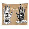 Wall Tapestry Art Decor Blanket Curtain Picnic Tablecloth Hanging Home Bedroom Living Room Dorm Decoration Polyester Hands Soul Heart Views
