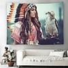Wall Tapestry Art Decor Blanket Curtain Picnic Tablecloth Hanging Home Bedroom Living Room Dorm Decoration Polyester Indians