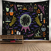 Wall Tapestry Art Decor Blanket Curtain Picnic Tablecloth Hanging Home Bedroom Living Room Dorm Decoration Polyester Magic Hand Magic Ball Lab