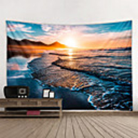 Wall Tapestry Art Decor Blanket Curtain Picnic Tablecloth Hanging Home Bedroom Living Room Dorm Decoration Polyester Modern Coast