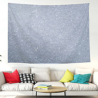 Wall Tapestry Art Decor Blanket Curtain Picnic Tablecloth Hanging Home Bedroom Living Room Dorm Decoration Polyester Modern Gray Starry Sky Pattern