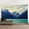 Wall Tapestry Art Decor Blanket Curtain Picnic Tablecloth Hanging Home Bedroom Living Room Dorm Decoration Polyester Modern Lake Mountains
